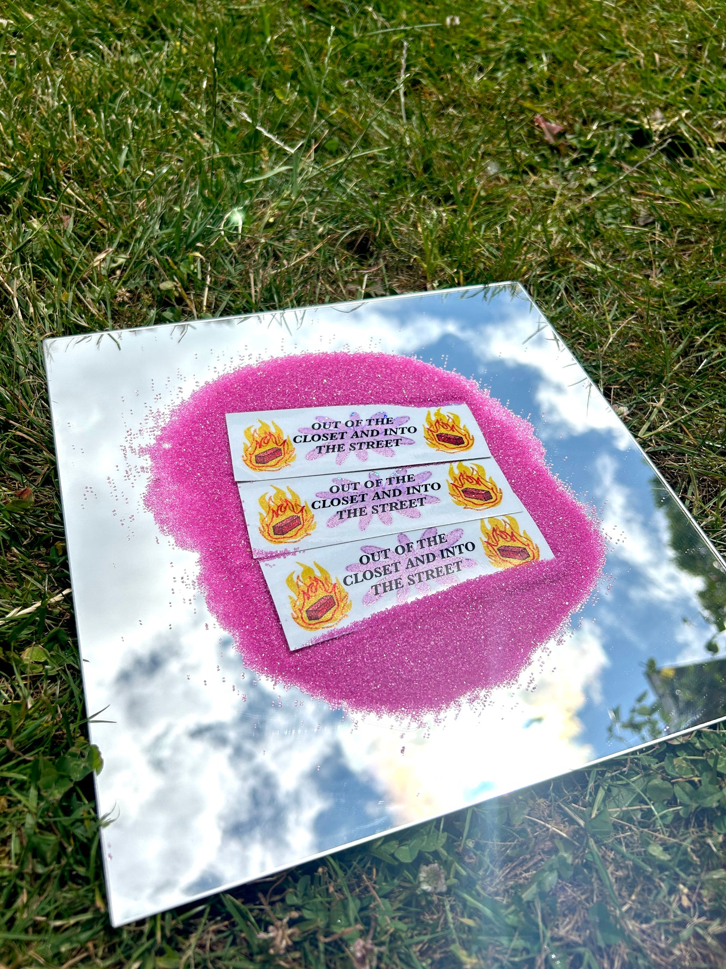 OUT OF THE CLOSET ~ Waterproof Holographic Sticker