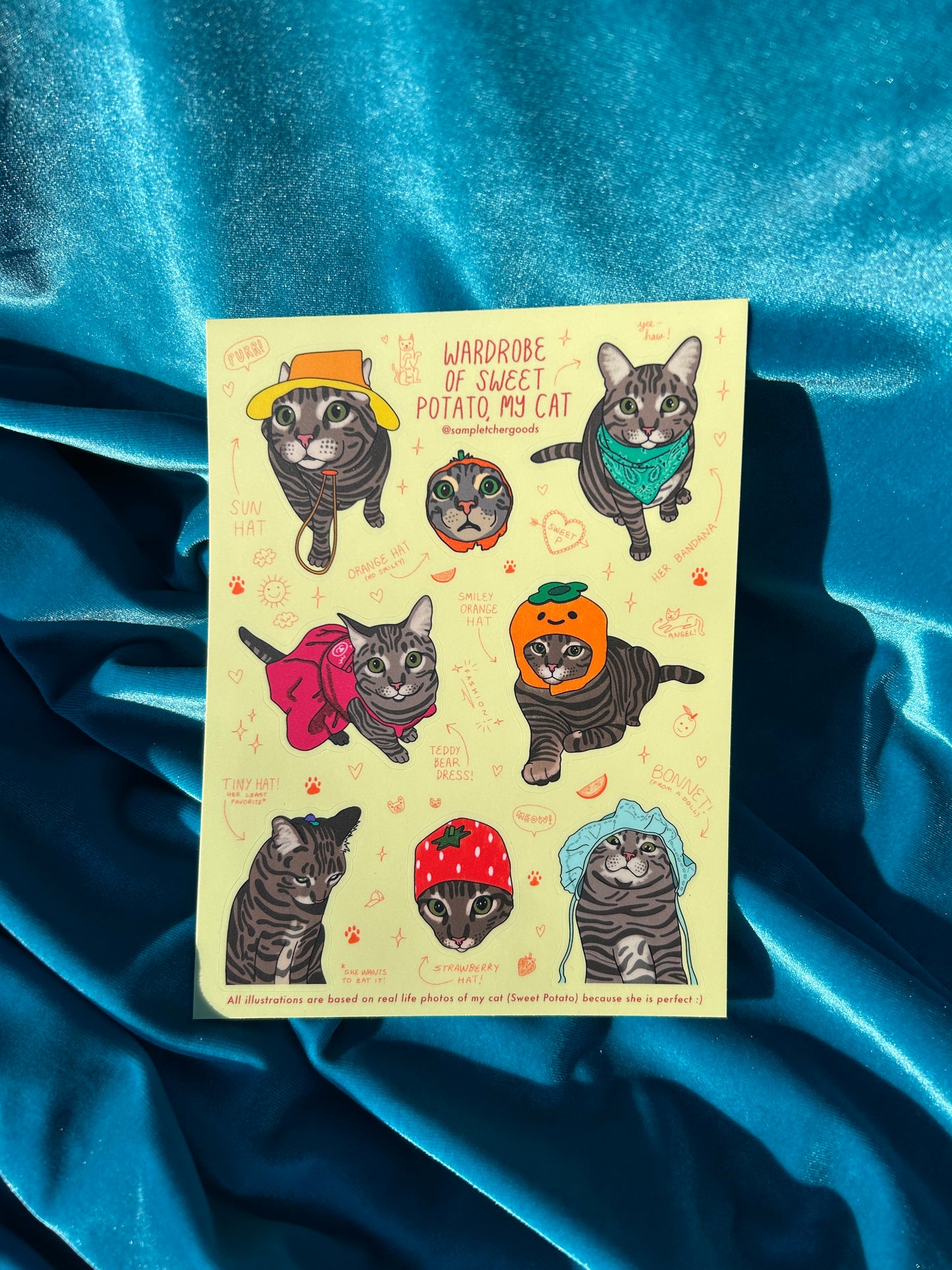 Sweet Potato sticker sheet