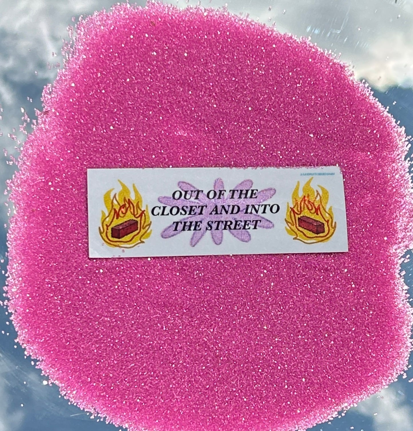 OUT OF THE CLOSET ~ Waterproof Holographic Sticker