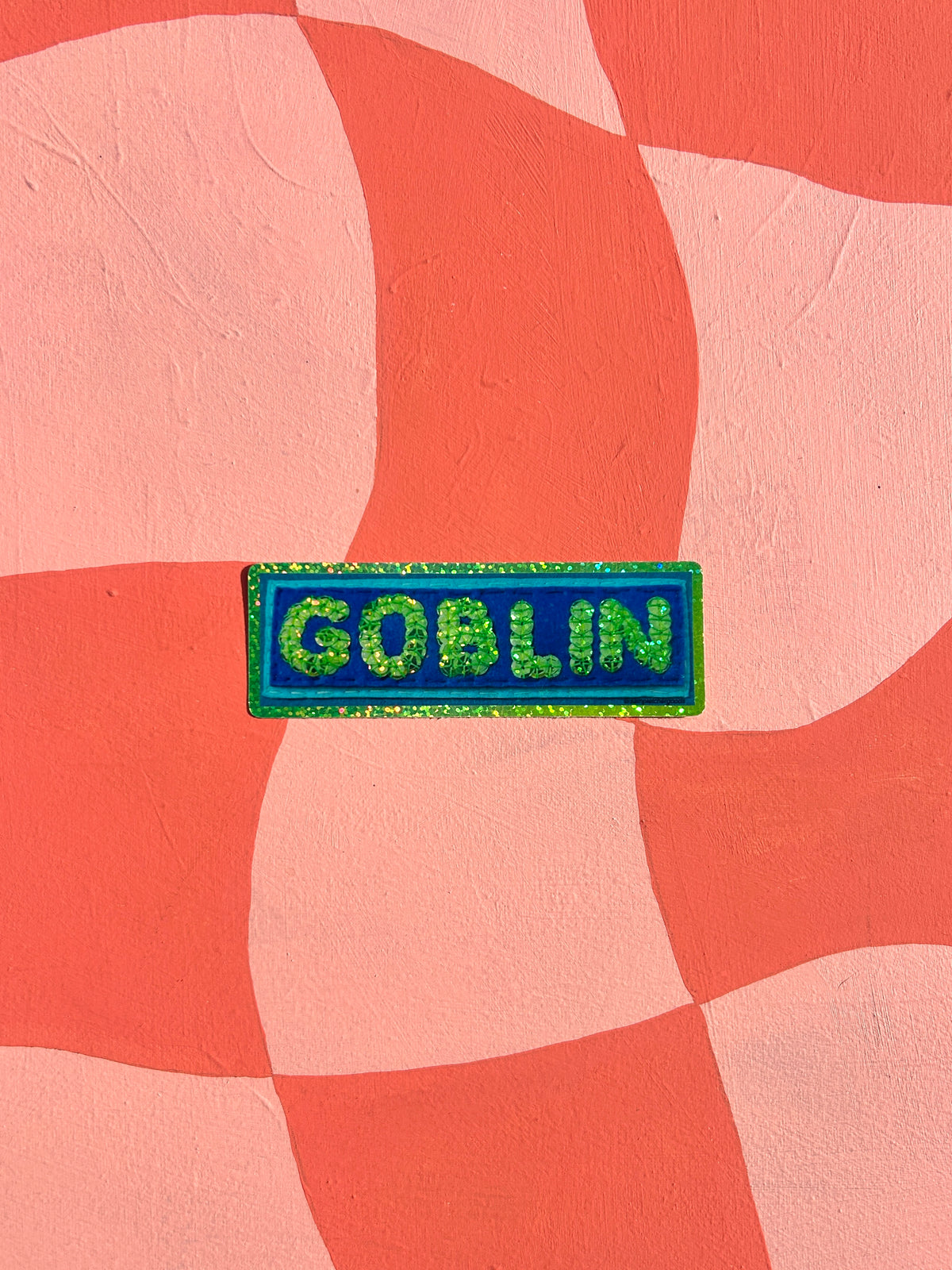 GOBLIN ~ Sequin Patch Inspired Waterproof Holographic Sticker