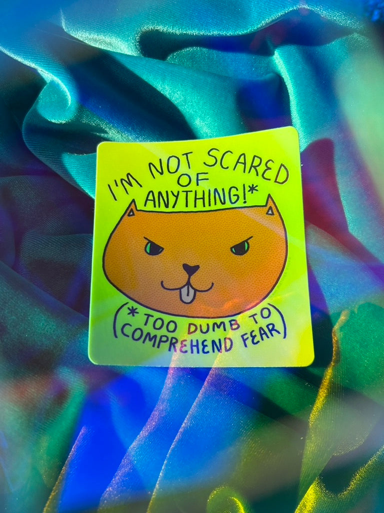 Not Scared ~ Waterproof Vinyl Sticker