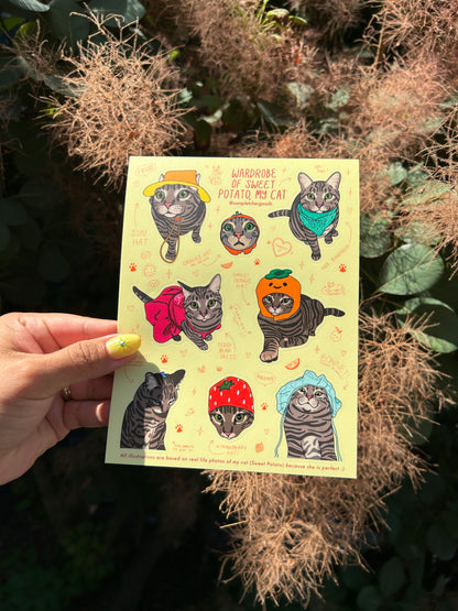 Sweet Potato Sticker Sheet