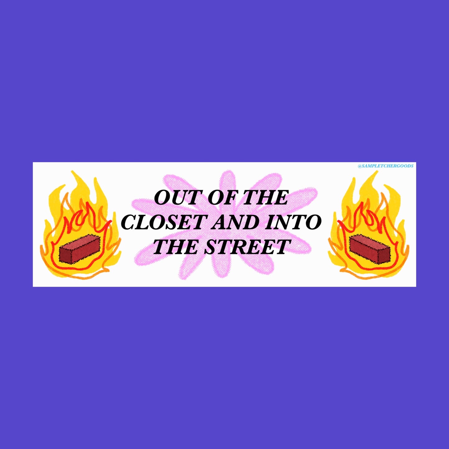 OUT OF THE CLOSET ~ Waterproof Holographic Sticker