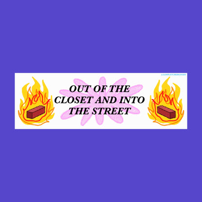 OUT OF THE CLOSET ~ Waterproof Holographic Sticker