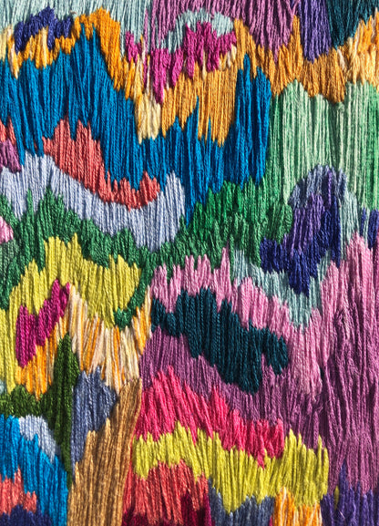 Colorful Embroidered Canvas (2022)