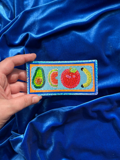 FRUITS ~ Sequin Patch Inspired Waterproof Holographic Sticker