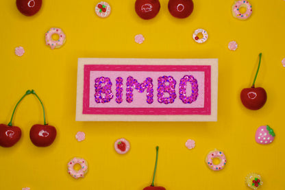 BIMBO hand sewn sequin peel and stick patch