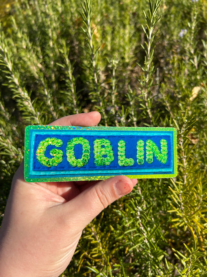 GOBLIN ~ Sequin Patch Inspired Waterproof Holographic Sticker