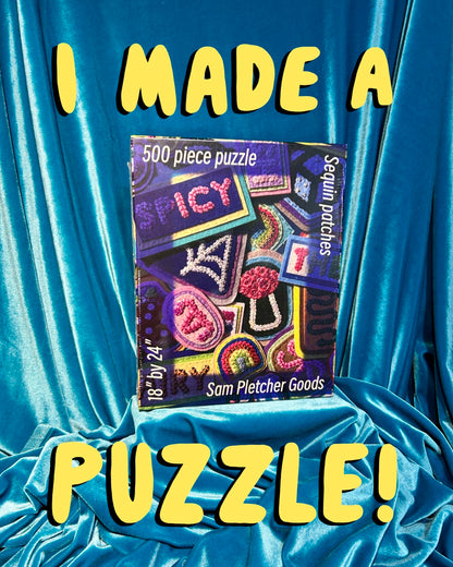 Sequin Patch Puzzle ~ 500 pieces