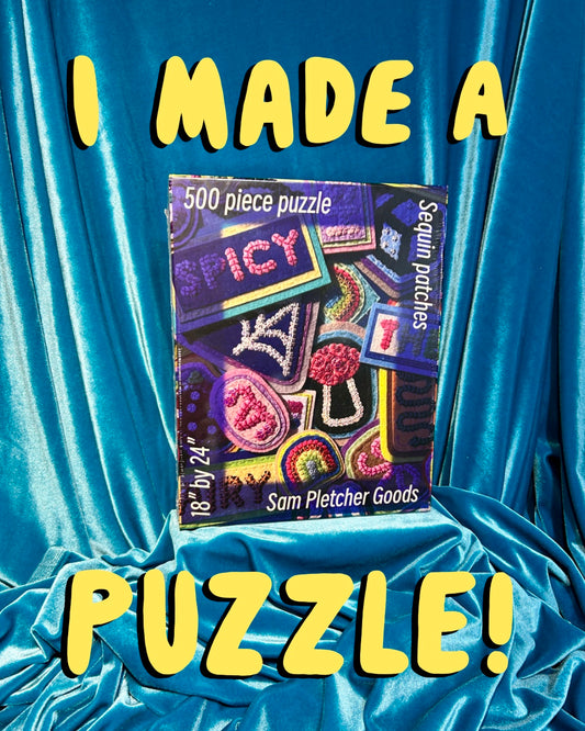 Sequin Patch Puzzle ~ 500 pieces