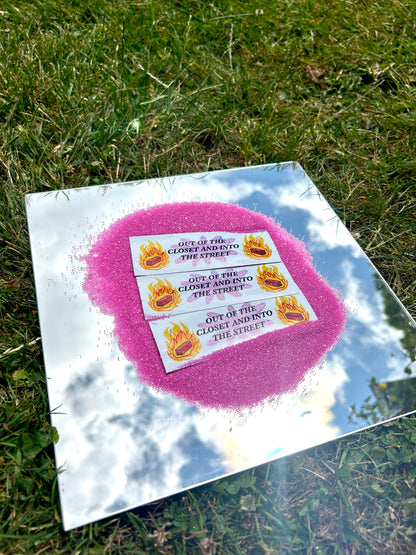 OUT OF THE CLOSET ~ Waterproof Holographic Sticker