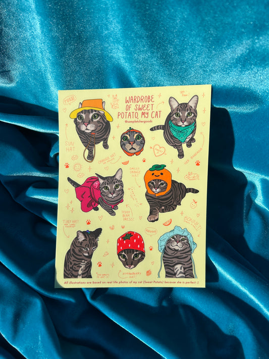 Sweet Potato sticker sheet