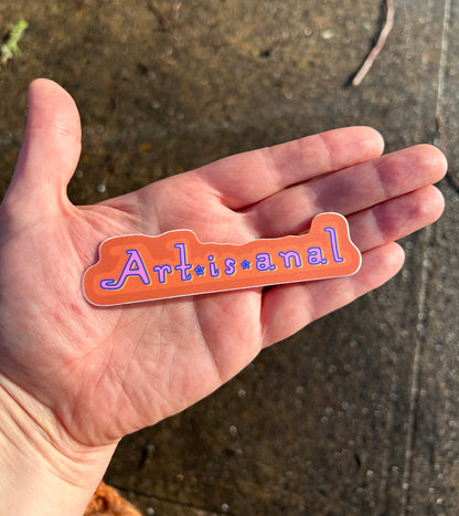 Artisanal ~ Waterproof Vinyl Sticker