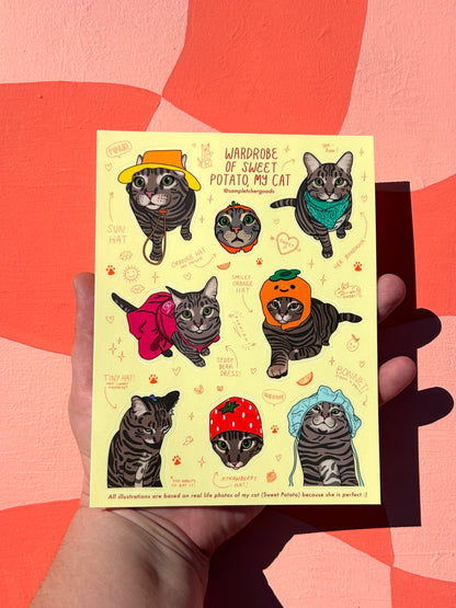 Sweet Potato Sticker Sheet