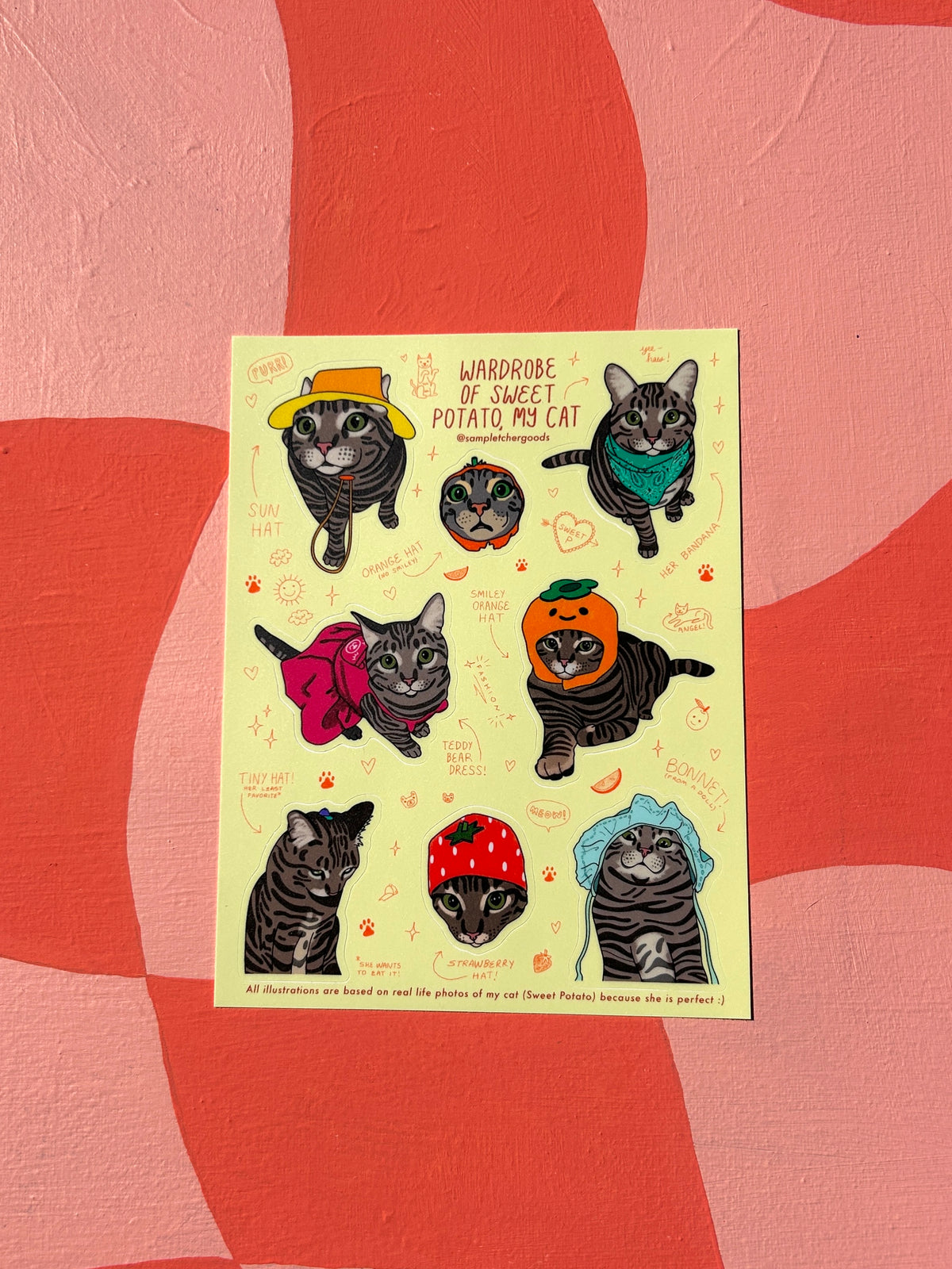 Sweet Potato Sticker Sheet