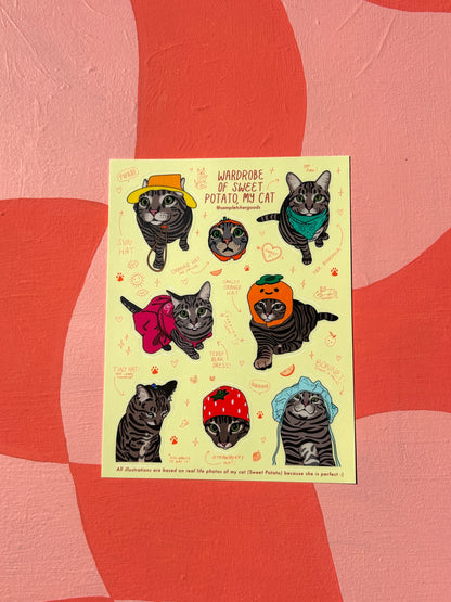 Sweet Potato Sticker Sheet