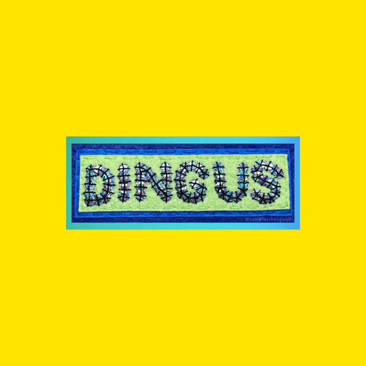 DINGUS ~ Sequin Patch Inspired Waterproof Holographic Sticker