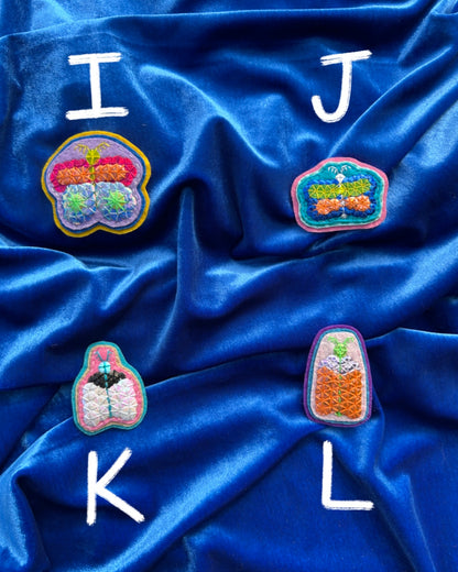 Moth sequin patches