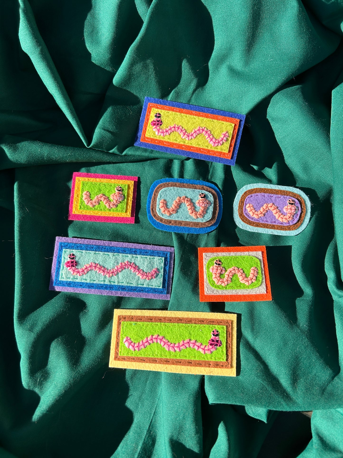 Worm Sequin Patches