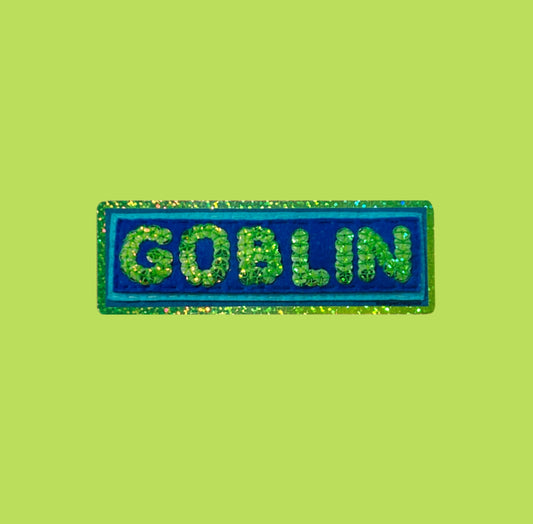 GOBLIN ~ Sequin Patch Inspired Waterproof Holographic Sticker