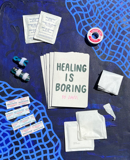 Healing is Boring Risograph Printed Zine