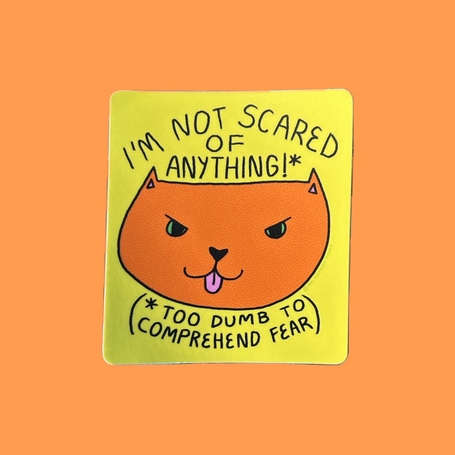 Not Scared ~ Waterproof Vinyl Sticker