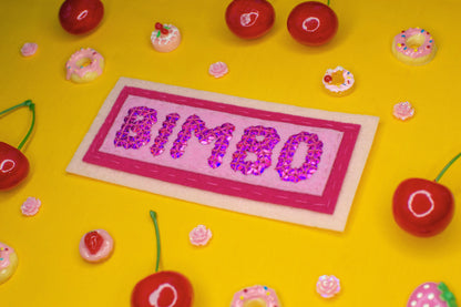 BIMBO hand sewn sequin peel and stick patch