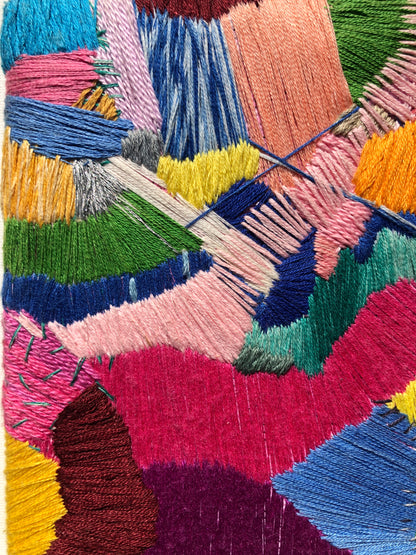 Colorful Embroidered Canvas (2018)