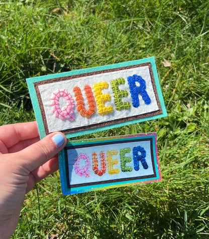 Queer ~ Sequin Patch Inspired Waterproof Holographic Sticker