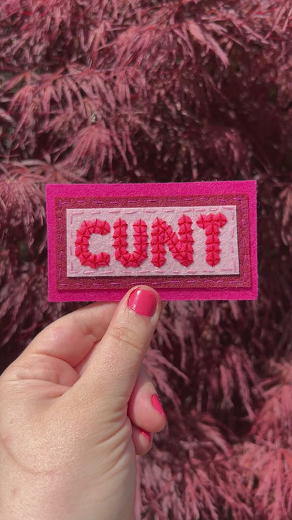 Cunt sequin patches